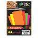 Papel Etiqueta Adesiva Neon Laranja A4 100g/m2 - Off Paper 